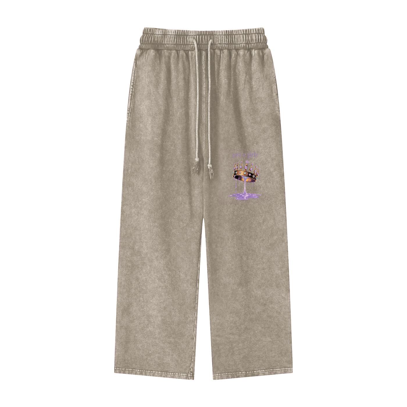 Khaleesi Acid Wash Straight Leg Pants