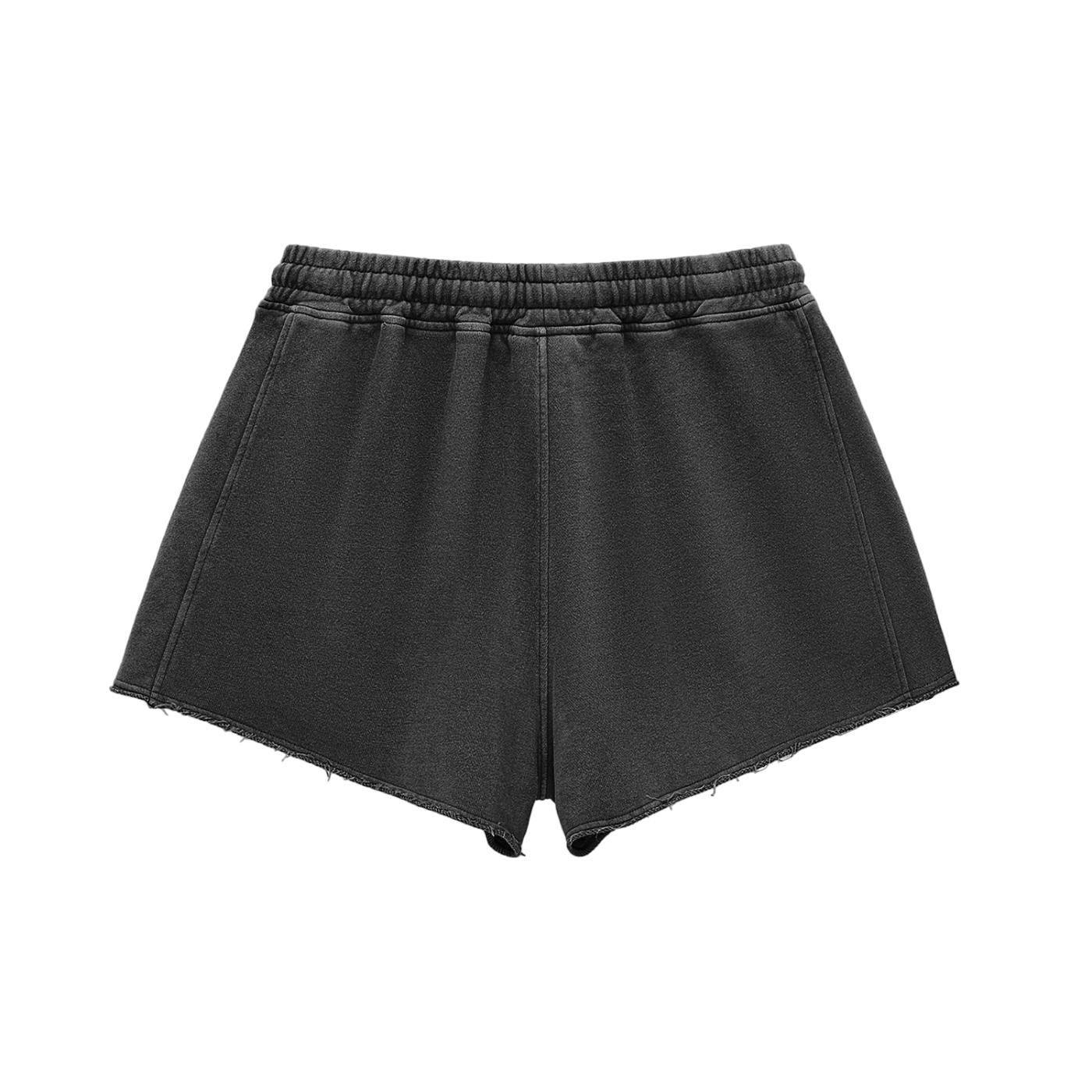 Aonaran GamerX Snow Washed Raw Edge Drawstring Shorts