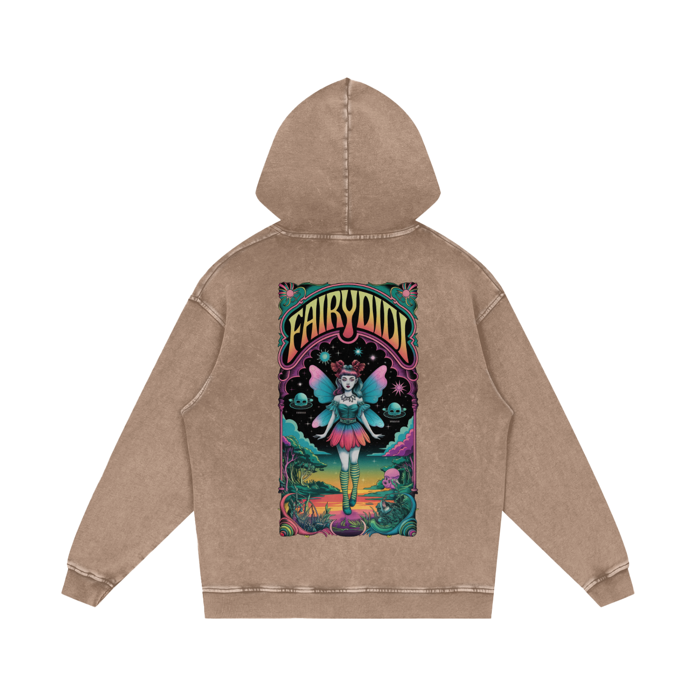 FairyDIDI Acid Wash Oversize Hoodie