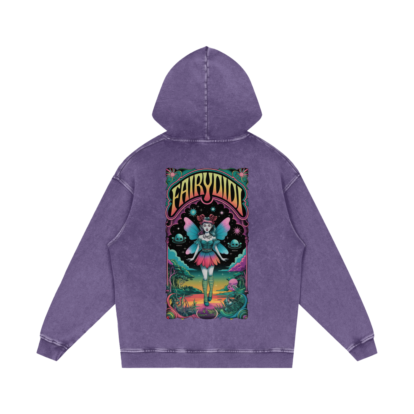 FairyDIDI Acid Wash Oversize Hoodie