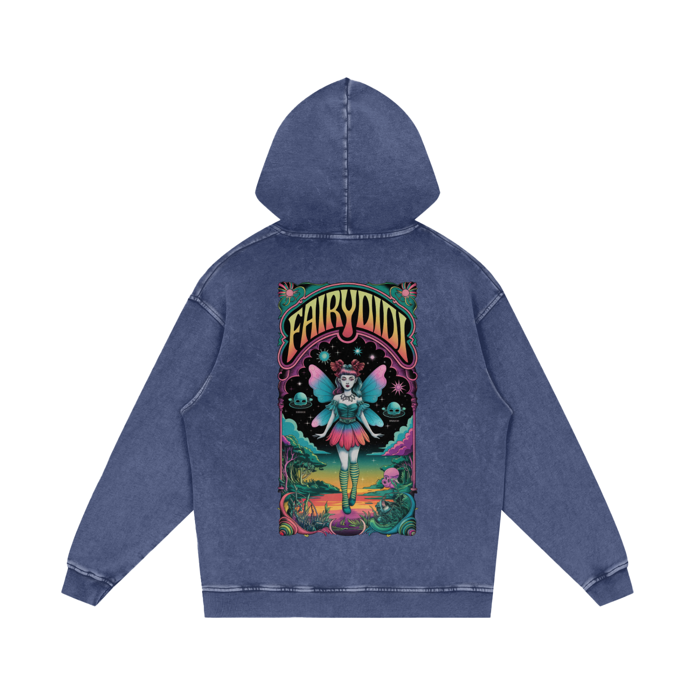FairyDIDI Acid Wash Oversize Hoodie
