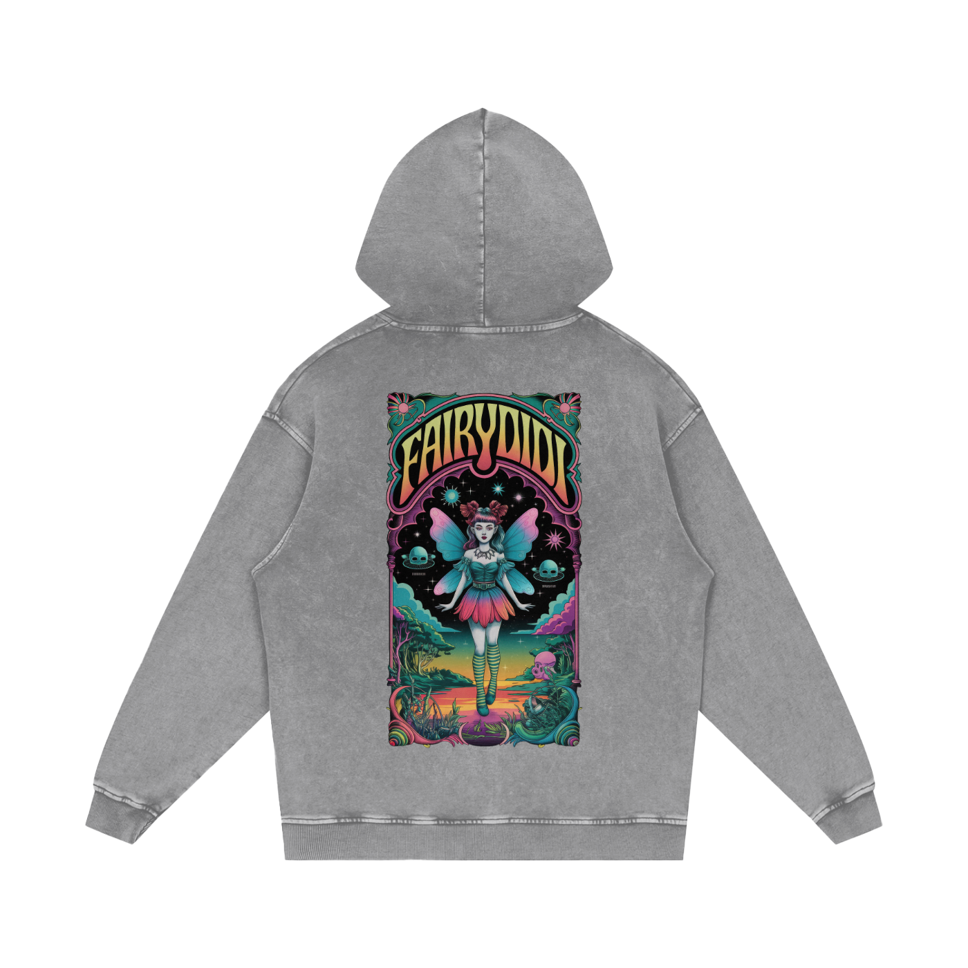 FairyDIDI Acid Wash Oversize Hoodie